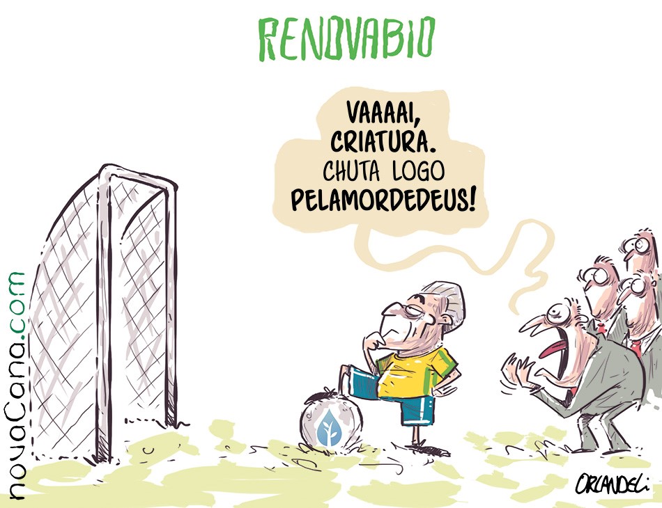 [Charge] O RenovaBio está na boca do gol