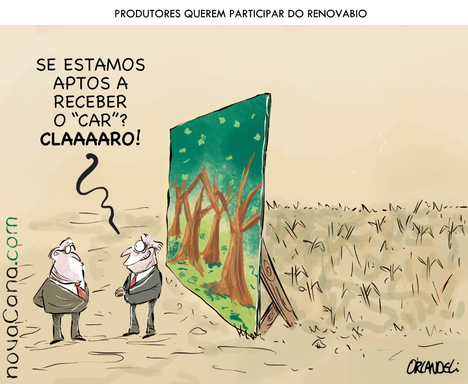 [Charge] Fornecedores de cana estão preparados para o RenovaBio