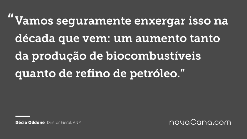 Vamos seguramente enxergar isso na década que vem: um aumento tanto da produção de biocombustíveis quanto de refino de petróleo