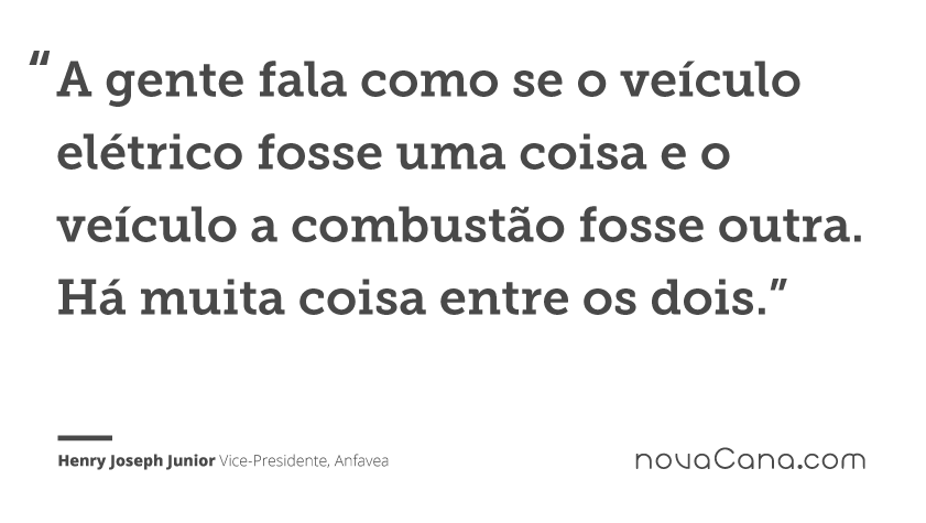A gente fala como se o veículo elétrico fosse uma coisa e o veículo a combustão fosse outra. Há muita coisa entre os dois