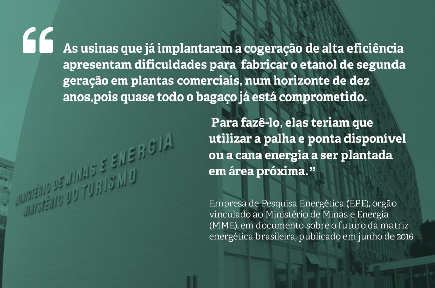 Competição por bagaço: etanol celulósico X bioeletricidade