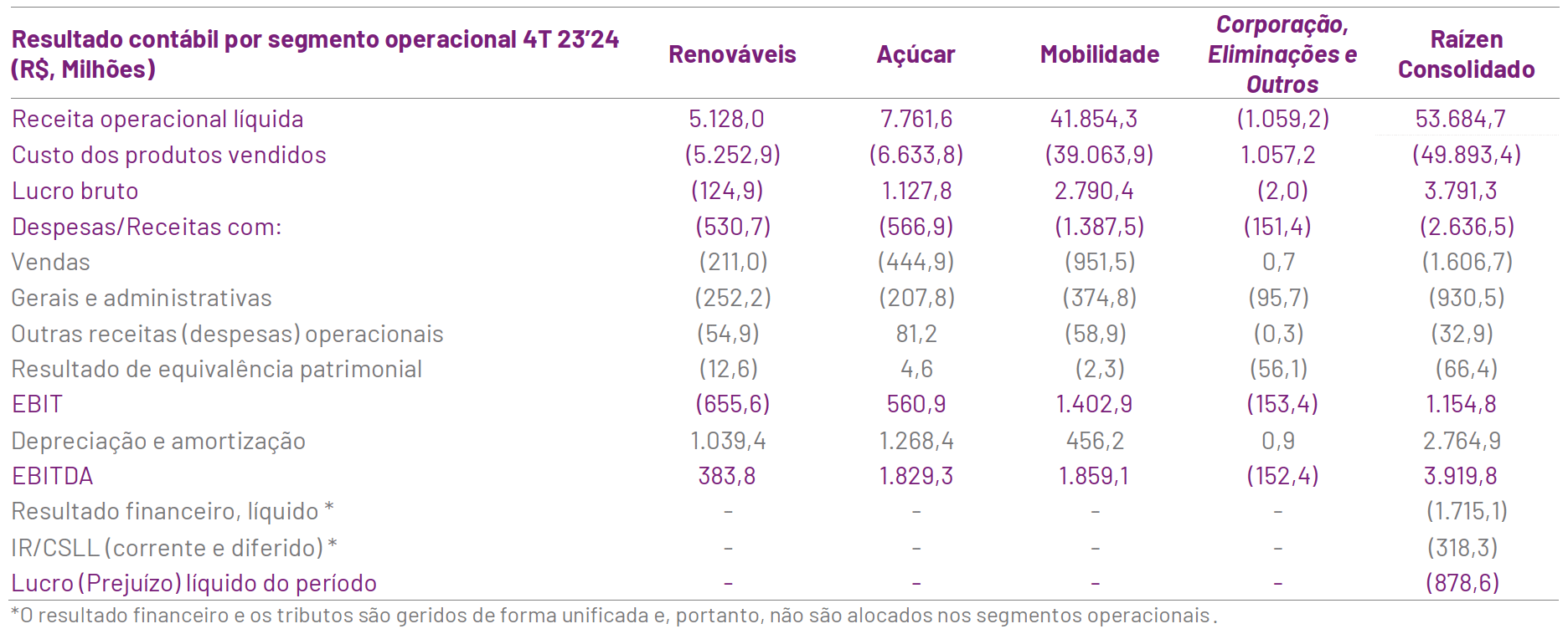 raizen 140524 resultado trimestre
