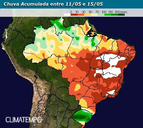 mapa clima maio climatempo 100517