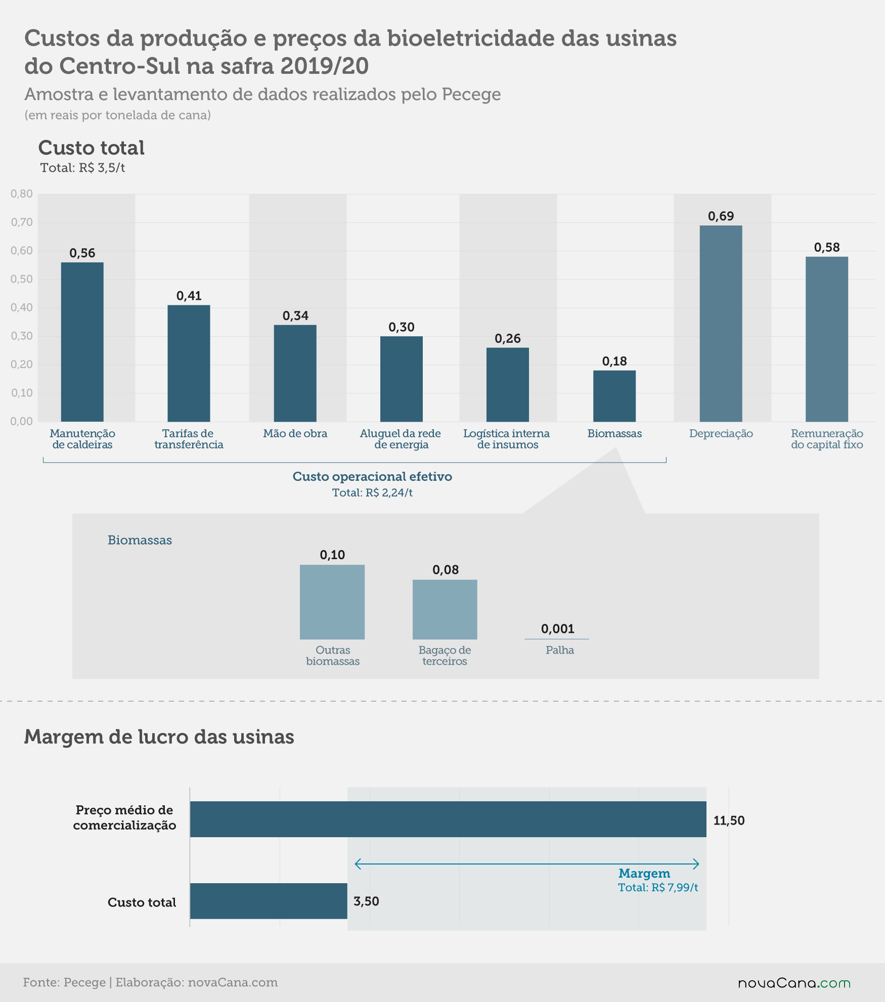 pecege custos usinas bioeletricidade 201020