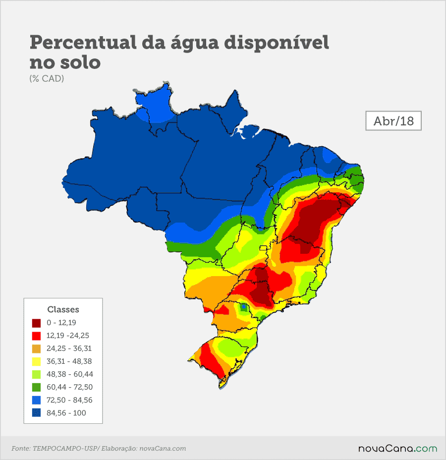 tempocampo mapa agua no solo