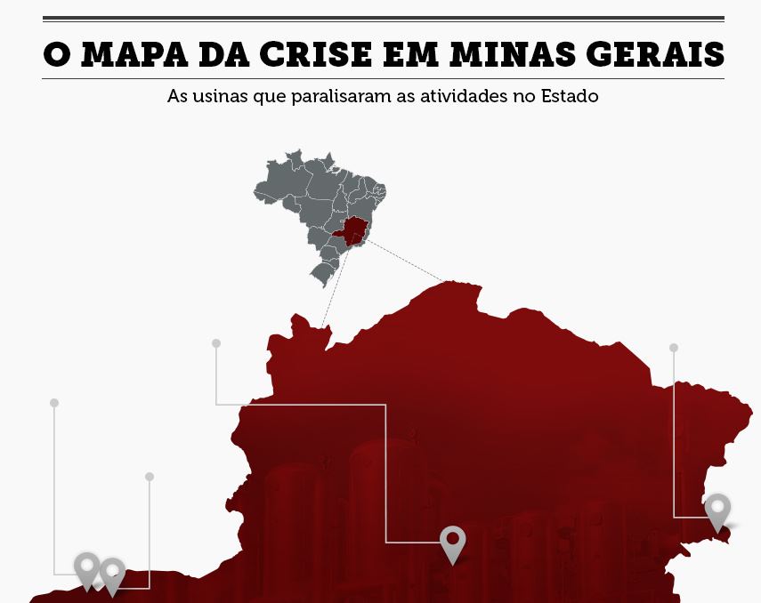 [Infográfico] As 8 usinas que fecharam as portas em Minas Gerais