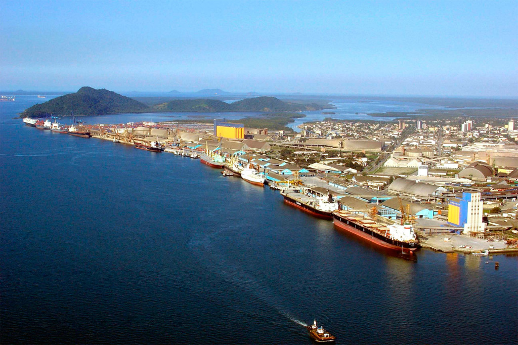 Vista do Porto de Santos