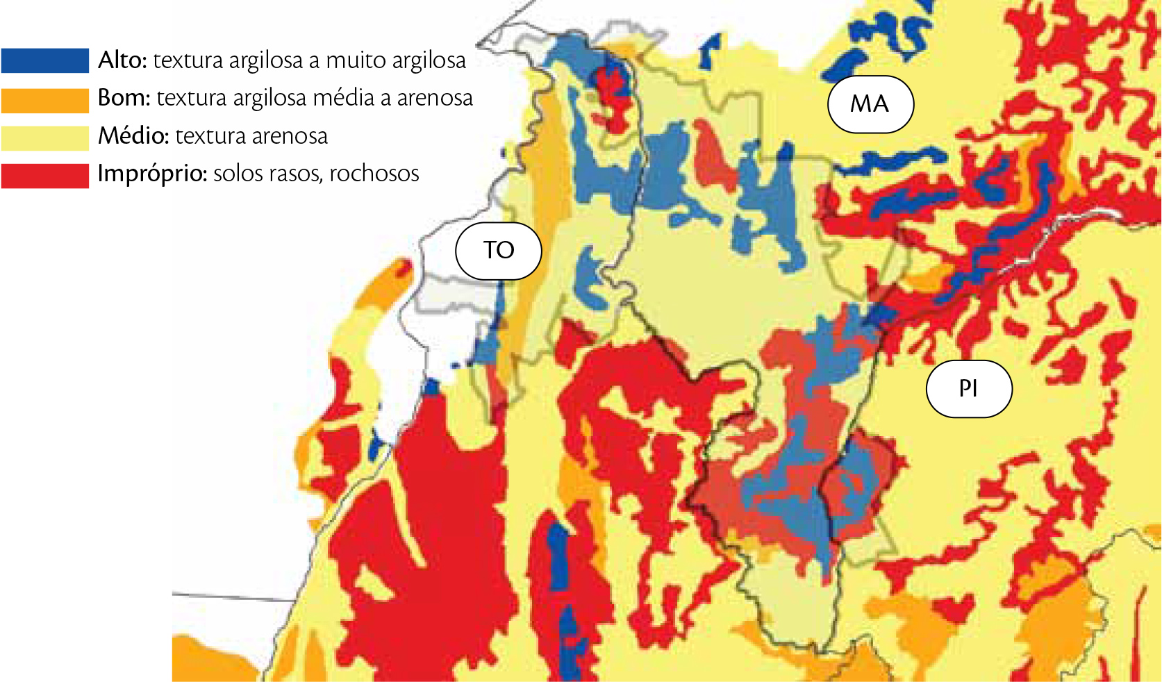 Área 10 – Potencial de solos - Adaptação a partir do estudo realizado pelo CTC (2005)