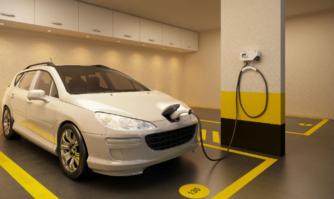 Exemplo de garagem disponibilizada em um dos empreendimentos da construtora Tecnisa