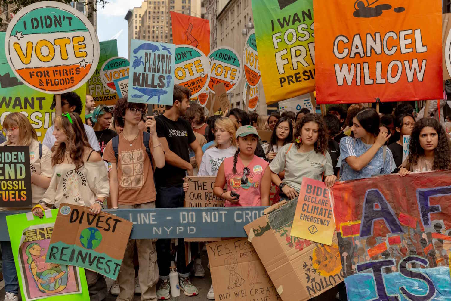 Protesto pede fim de combustíveis fósseis às vésperas da Semana do Clima de Nova York
