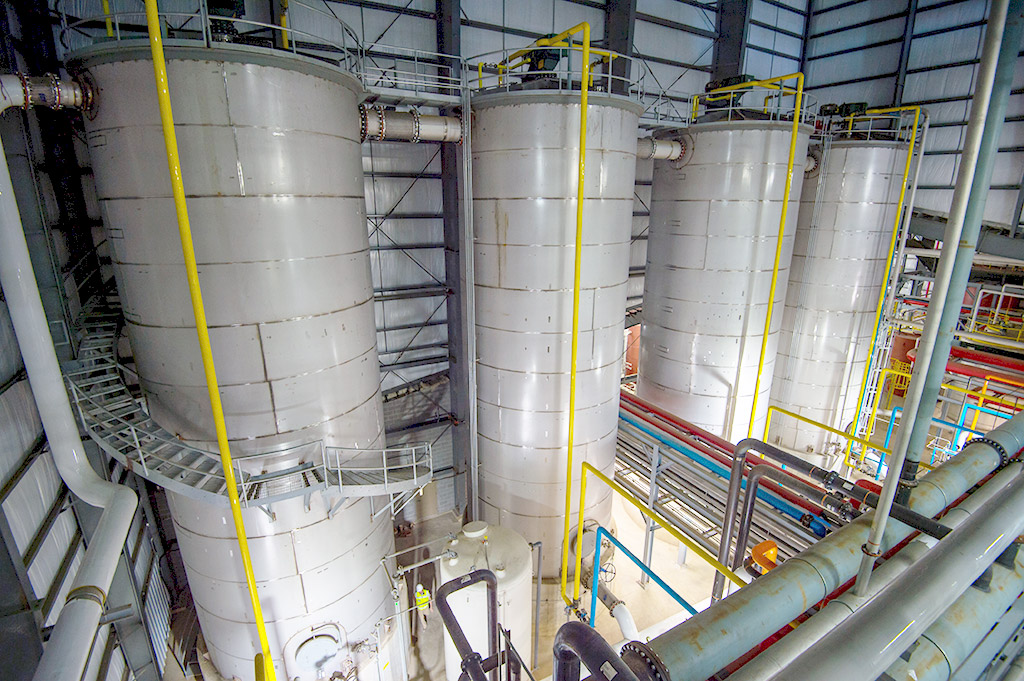 Equipamentos de evaporação, processo de purificação do etanol