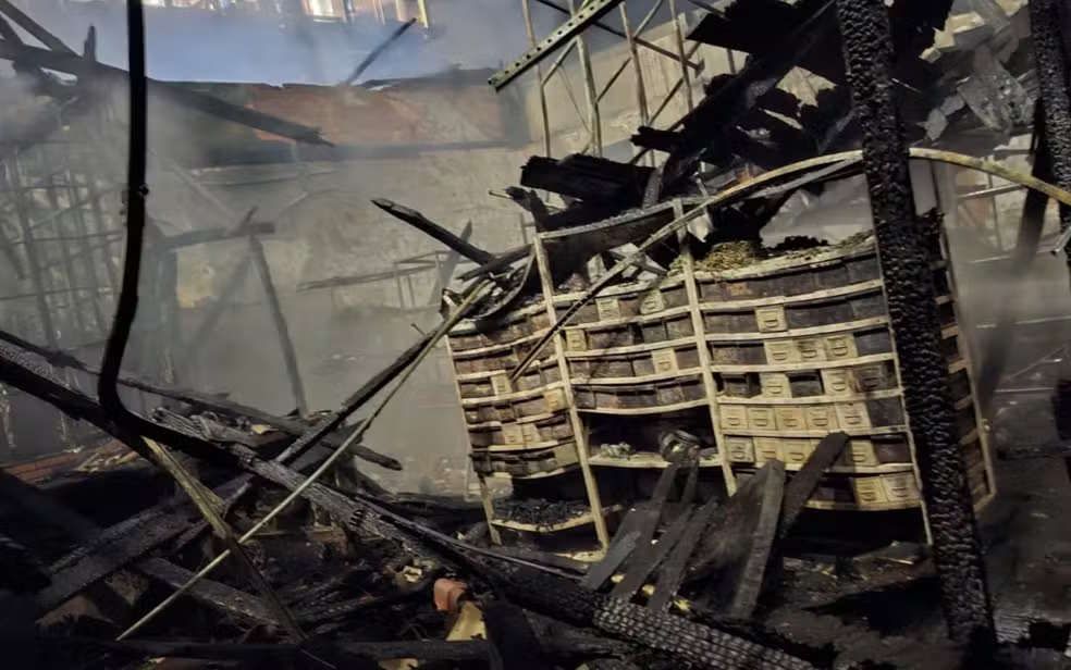 Incêndio destrói almoxarifado em usina da Raízen em Morro Agudo (SP)
